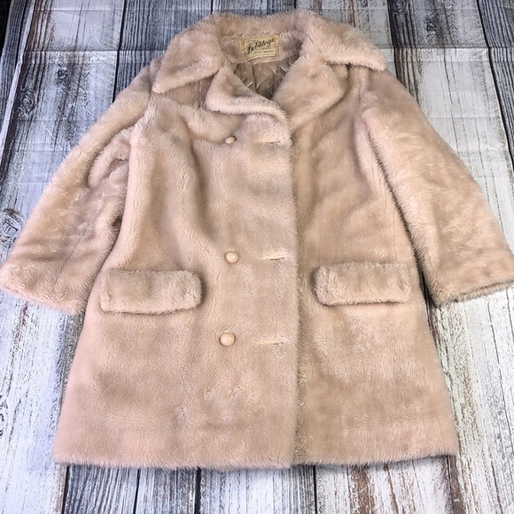VTG Debutogs Faux Fur Coat Women’s Size M - Picture 9 of 14